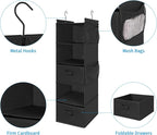 MAX Houser 5 Tier Shelf Hanging Closet Organizer, Cloth Hanging Shelf - Image 5