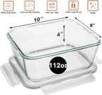 3300 ml/ 112 oz LARGE Glass Food Container - Image 3