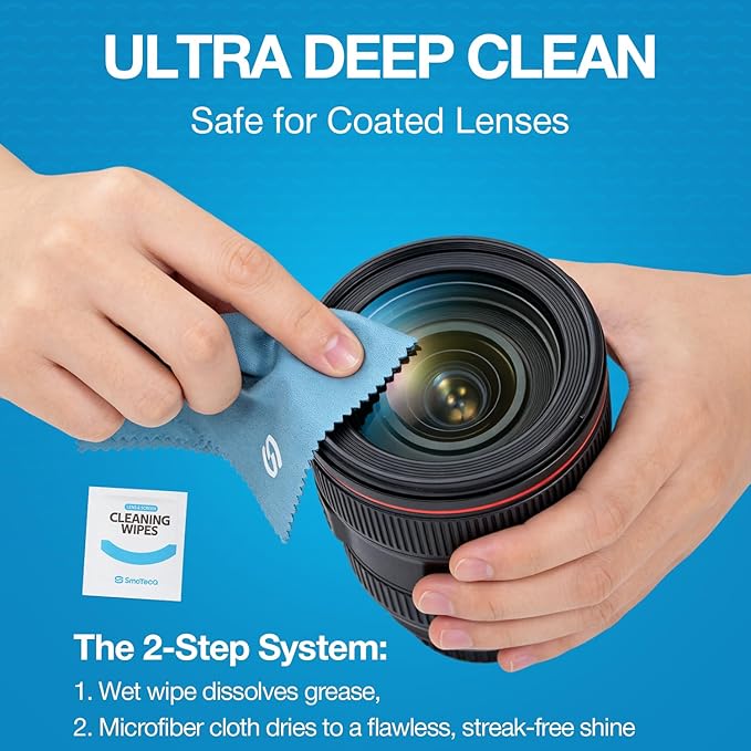 SmoTecQ Lens Wipes for Eyeglasses – Pre-Moistened Lens Cleaner for Coated Lenses - Image 4