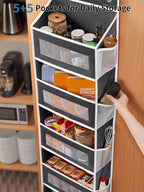 JARLINK 2 Pack Over The Door Organizer Storage, 5 Shelf Hanging Door Organizer - Image 5
