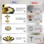 Metal 2 Pack Bathtub Drain Stopper - Image 5