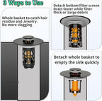 Sink Stopper Bathroom Drain, Universal Bathroom Sink Drain Strainer - Image 3