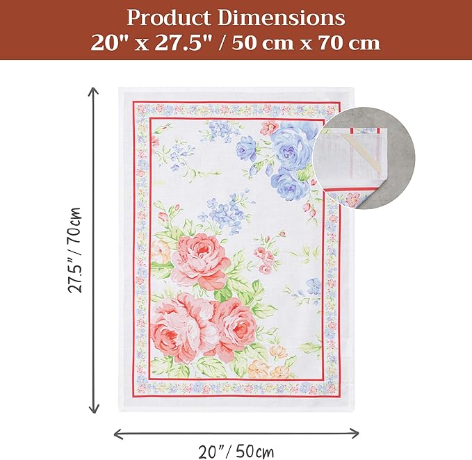 Maison d' Hermine Kitchen Towels Set of 3 100% Cotton 27.50" x 20" Reusable - Image 7