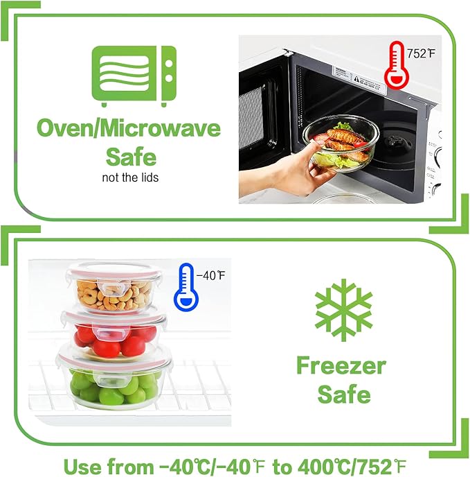 HOMBERKING Glass Food Storage Containers - Image 4