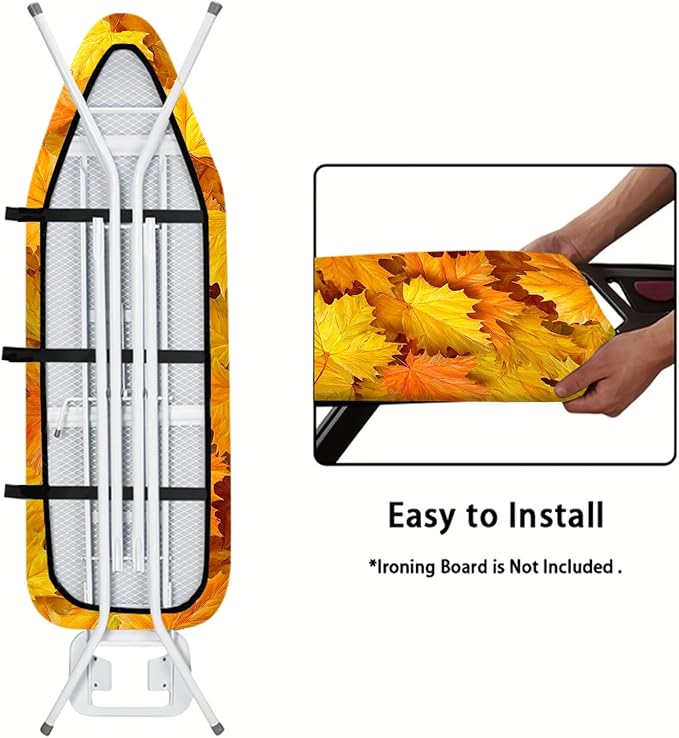 Nuxovilar Autumn Maple Leaves Ironing Board Cover, 15 * 54inch, Fit Most - Image 5