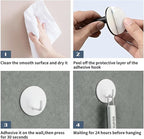 Adhesive Hooks Heavy Duty Waterproof in Shower Hooks - Image 7