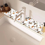 Cute Cat and Butterfly Dish Drying Mat - Image 2