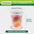 Freshware Food Storage Containers 32 oz Plastic Deli Containers - Image 3