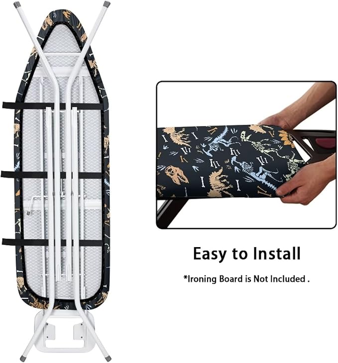 Dinosaur Ironing Covers with Thick Padding and Elasticized Edge Christmas - Image 4