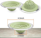 2 PCS Kitchen Stainless Silicone Sink Strainer, 4.5 inch Diameter… - Image 5