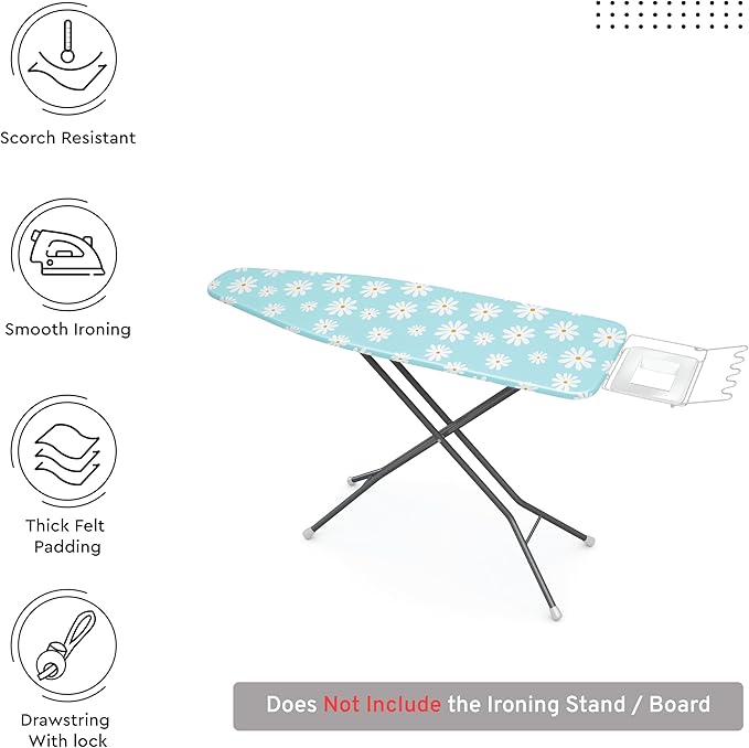 Encasa XO Ironing Board Cover and Pad 49"x18" - Image 3
