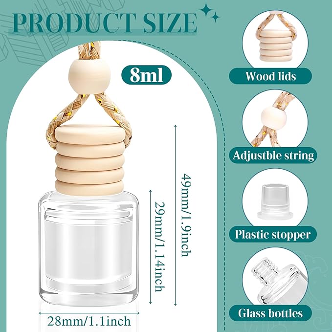 AROIC Premium Scent Car Air Freshener, 6 Pack Hotel Scent Collection Diffuser - Image 6