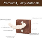 3 Pack White Wall Coat Hook Rack, Modern Coat Hooks Black Walnut Wood Black - Image 5