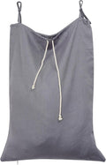 Linen Hanging Laundry Bag, Over The Door Laundry Hamper by HSOFTIFY