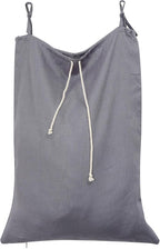 Linen Hanging Laundry Bag, Over The Door Laundry Hamper by HSOFTIFY
