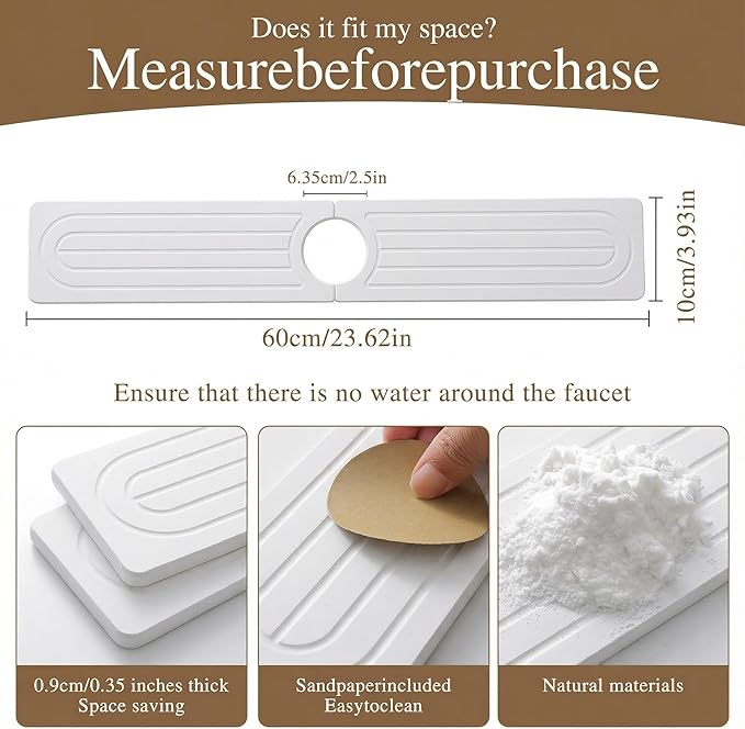 Premium Diatomite Stone Drying Mat - Image 5