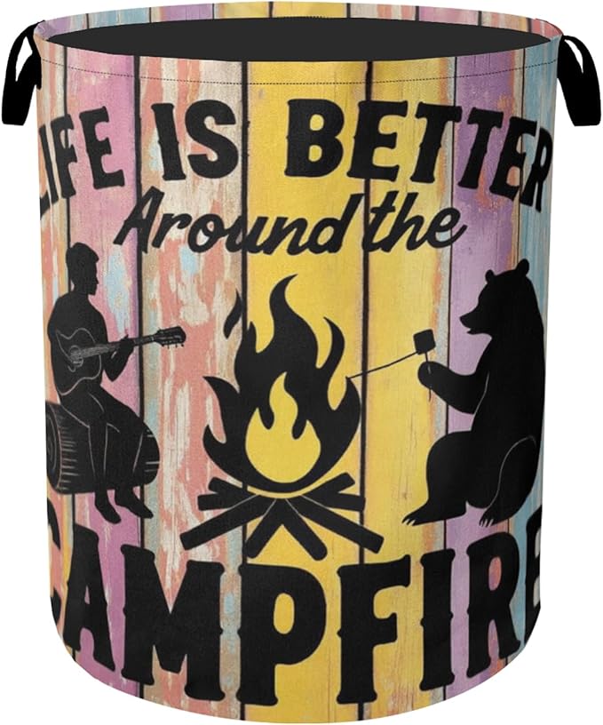 Camping Foldable Laundry Hamper by Gearsly