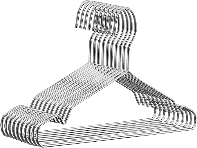 Fayleeko Stainless Steel Wire Coat Hangers by Fayleeko