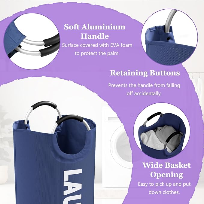 95L Collapsible Laundry Baskets - Image 3