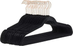 Amazon Basics Slim Velvet Non-Slip Space Saving Sturdy Suit Clothes Hangers by AmazonBasics