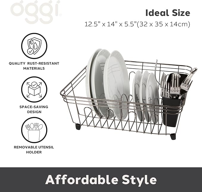 Oggi Compact Dish Drying Rack - Image 2