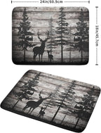 Forest Deer Dish Drying Mat Wildlife Animal Decorative Microfiber Dishes Pad - Image 2