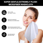 SINLAND Microfiber Facial Cloths Fast Drying Washcloth 12inch x 12inch White 10 - Image 4