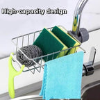 Sponge Holder for Kitchen Sink, Drying Rack for Sponges and Bottles - Image 4