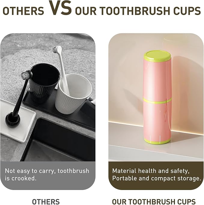 Toothbrush Cup with Cover – Leak-Proof Seal, Large Capacity - Image 6