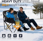 Heated Double Camping Chair - Heated Loveseat Chair for 2 Person Heavy Duty Oversized Padded Camping Couch for Adults Outdoor Sports Lawn Portable Folding Chairs - Image 6