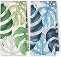 Boho Tropical Kitchen Towels Set of 2, Palm Leaf Botanical Dish Tea Towels by Unknown