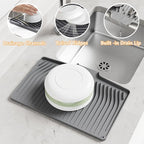 Dish Drying Mat, Silicone Dish Drying Mat - Image 3