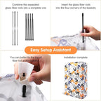 Odonata Slim Laundry Hamper Handles Collapsible Laundry Basket Thin Dirty - Image 3