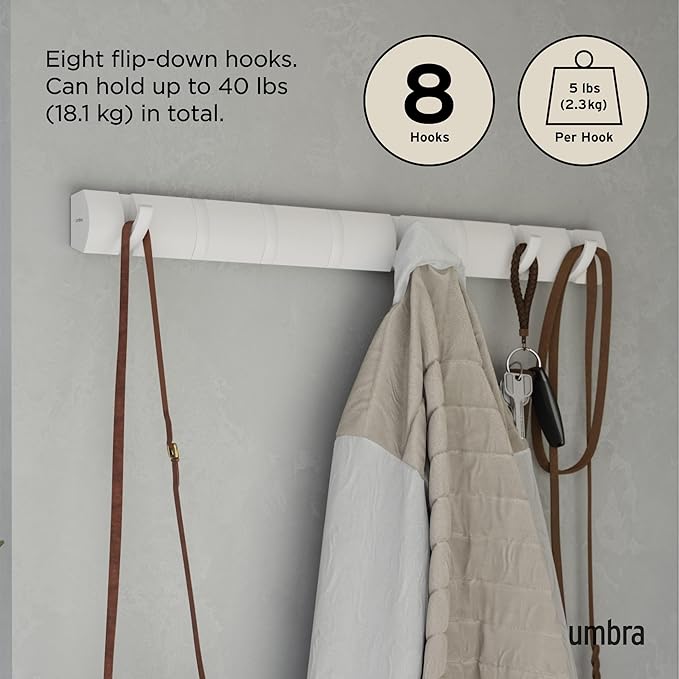 Umbra Flip Wall-Mounted Coat Rack - Image 5
