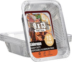 Half Size Aluminum Pans 9x13-10 Pack Aluminum Foil Pans, Heavy Duty Disposable by Unknown