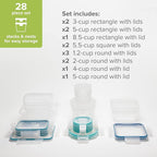 Snapware Total Solutions Plastic Food Storage Containers Set, Airtight & - Image 2
