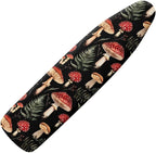 Mushroom Print Ironing Board Cover, Tropical Leaves Printed Iron Board Cover by Wanzuoeng