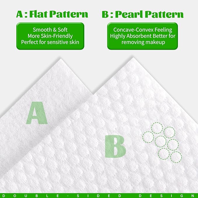 Disposable Face Towels 100 Count, Biodegradable Facial Towels - Image 6