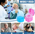 2 Pack Denture Bath Case Cup Box Holder Storage Container - Image 6