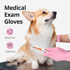 Nitrile Exam Gloves, 4 Mil, Cherry Blossom, Food Safe Gloves Disposable Latex - Image 4