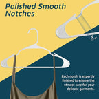 Lifemaster Plastic Clothes Hangers – Heavy Duty Hanger Set, - Image 7