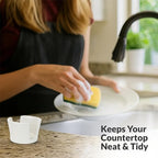Elevated Lifestyle Ceramic Sponge Holder – Sink Caddy Organizer, Decorative - Image 6