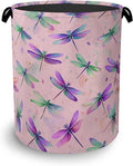 Colorful Dragonfly Laundry Basket, Foldable by Unknown