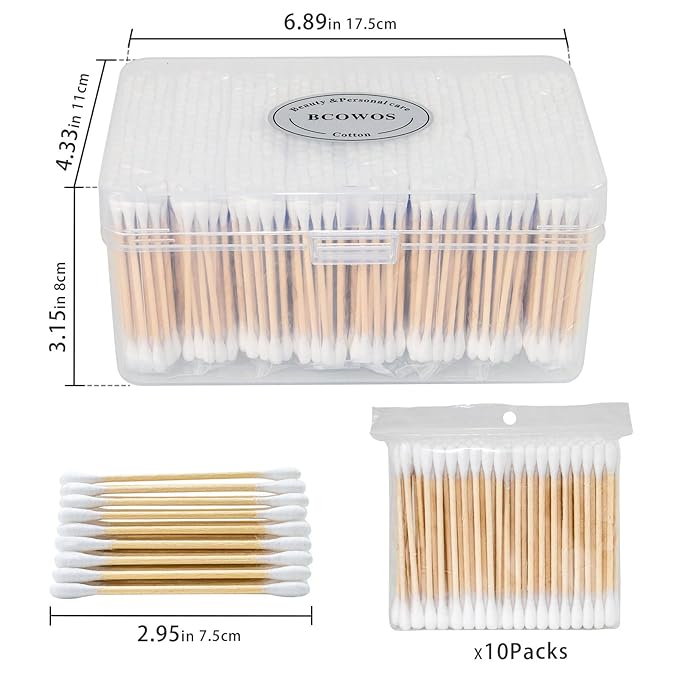 Cotton Swabs with Wooden Sticks, Cotton Swabs - Image 7