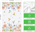 Artoid Mode Anemone Flower Hummingbird Kitchen Towels Dish Towels, 18x26 Inch - Image 6