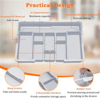 Large Utensil Drawer Organizer Expandable Silverware Organizer - Image 7