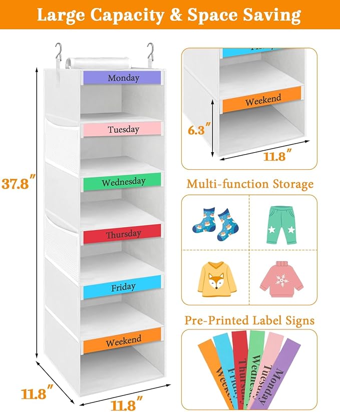 punemi Weekly Clothes Organizer - Image 3
