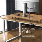 Delamu 2 Pack Under Desk Cable Management, Safe Tidy Cable Management Under - Image 4