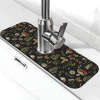 Vintage Magic Witch Mushroom Fern Witchcraft Kitchen Sink Splash Guard Faucet by Unknown
