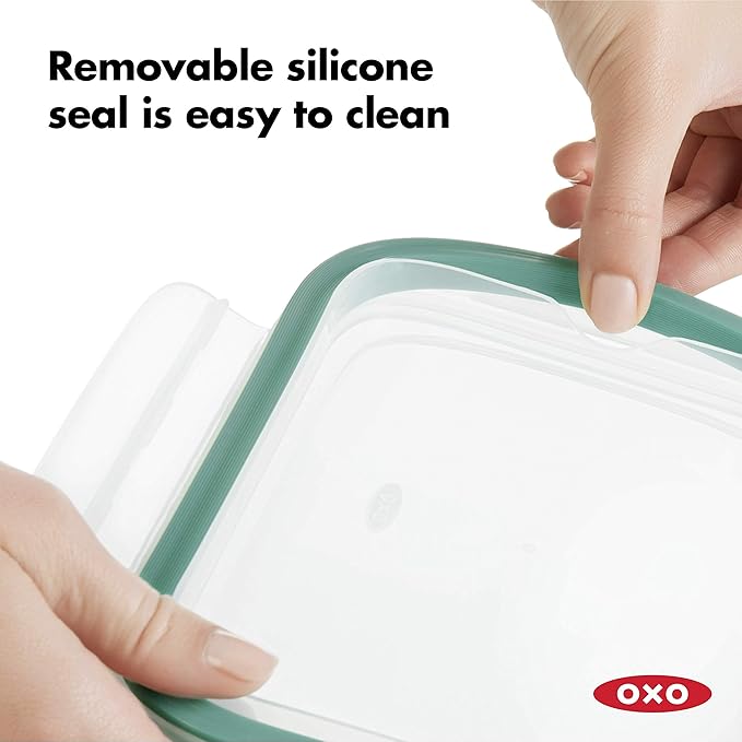OXO Good Grips 8 Cup Smart Seal Airtight Glass Rectangle Container - Image 4